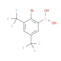 Aobchem&nbsp;3 5-Bis(trifluoromethyl)-2-bromophenylboronic acid | ≥97% | CAS 1451393-23-9 | C8H4BBrF6O2 | 5g