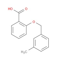 Aobchem&nbsp;2-((3-Methylbenzyl)oxy)benzoic acid | ≥95% | CAS 744242-83-9 | C15H14O3 | 5g