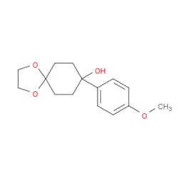 Aobchem&nbsp;8-(4-Methoxyphenyl)-1 4-dioxaspiro[4 5]decan-8-ol | ≥95% | CAS 67019-51-6 | C15H20O4 | 250mg