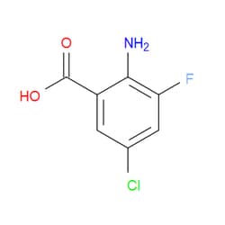 Aobchem&nbsp;2-Amino-5-chloro-3-fluorobenzoic acid | ≥97% | CAS 1028757-83-6 | C7H5ClFNO2 | 1g