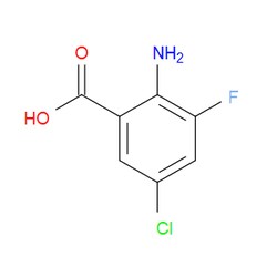 Aobchem&nbsp;2-Amino-5-chloro-3-fluorobenzoic acid | ≥97% | CAS 1028757-83-6 | C7H5ClFNO2 | 5g