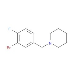 Aobchem&nbsp;1-(3-Bromo-4-fluorobenzyl)piperidine | ≥97% | CAS 1251209-10-5 | C12H15BrFN | 250mg