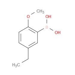 Aobchem&nbsp;(5-Ethyl-2-methoxyphenyl)boronic acid | ≥97% | CAS 847345-37-3 | C9H13BO3 | 250mg