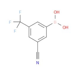 Aobchem&nbsp;3-Cyano-5-(trifluoromethyl)phenylboronic acid | ≥95% | CAS 1212021-62-9 | C8H5BF3NO2 | 1g