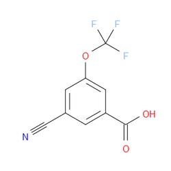 Aobchem&nbsp;3-Cyano-5-(trifluoromethoxy)benzoic acid | ≥95% | CAS 453565-91-8 | C9H4F3NO3 | 1g