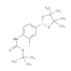 Aobchem&nbsp;4-(Tert-Butoxycarbonylamino)-3-fluorophenylboronic acid  pinacol ester | ≥95% | CAS 262444-42-8 | C17H25BFNO4 | 5g