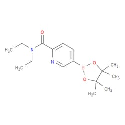Aobchem&nbsp;5-(4 4 5 5-Tetramethyl-[1 3 2]dioxaborolan-2-yl)-pyridine-2-carboxylic acid diethylamide | ≥97% | CAS 911227-46-8 | C16H25BN2O3 | 5g