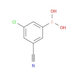 Aobchem&nbsp;3-Chloro-5-cyanophenylboronic acid | ≥97% | CAS 915763-60-9 | C7H5BClNO2 | 1g