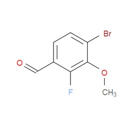 Aobchem&nbsp;4-Bromo-2-fluoro-3-methoxybenzaldehyde | ≥97% | CAS 1820614-17-2 | C8H6BrFO2 | 5g