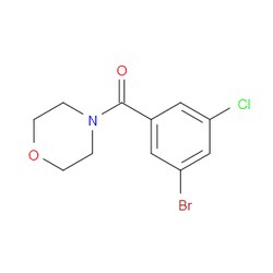 Aobchem&nbsp;(3-Bromo-5-chlorophenyl)(morpholino)methanone | ≥97% | CAS 1327122-76-8 | C11H11BrClNO2 | 500mg