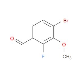 Aobchem&nbsp;4-Bromo-2-fluoro-3-methoxybenzaldehyde | ≥97% | CAS 1820614-17-2 | C8H6BrFO2 | 1g