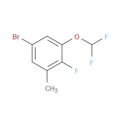 Aobchem&nbsp;5-Bromo-1-(difluoromethoxy)-2-fluoro-3-methylbenzene | ≥97% | CAS 2167653-75-8 | C8H6BrF3O | 250mg