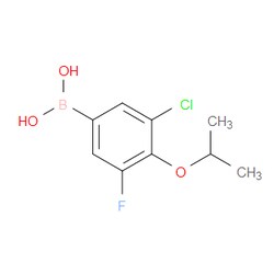 Aobchem&nbsp;5-Chloro-3-fluoro-4-isopropoxyphenylboronic acid | ≥95% | CAS 2096335-18-9 | C9H11BClFO3 | 1g