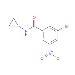 Aobchem&nbsp;3-Bromo-N-cyclopropyl-5-nitrobenzamide | ≥97% | CAS 941294-17-3 | C10H9BrN2O3 | 1g