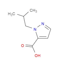 Aobchem&nbsp;1-Isobutyl-1H-pyrazole-5-carboxylic acid | ≥97% | CAS 1006493-85-1 | C8H12N2O2 | 250mg