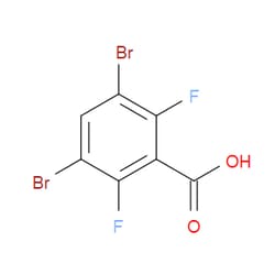 Aobchem&nbsp;3 5-Dibromo-2 6-difluorobenzoic acid | ≥97% | CAS 28314-84-3 | C7H2Br2F2O2 | 500mg