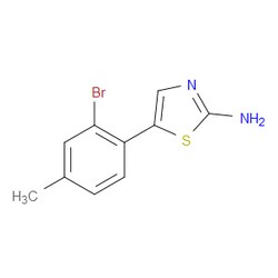 Aobchem&nbsp;5-(2-Bromo-4-methylphenyl)thiazol-2-amine | ≥97% | CAS 1602992-75-5 | C10H9BrN2S | 250mg