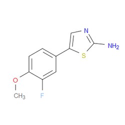Aobchem&nbsp;5-(3-Fluoro-4-methoxyphenyl)thiazol-2-amine | ≥97% | CAS 1178262-27-5 | C10H9FN2OS | 500mg