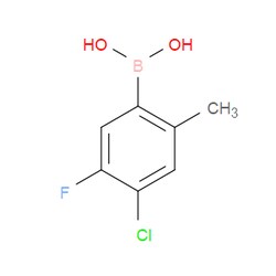 Aobchem&nbsp;4-Chloro-5-fluoro-2-methylphenylboronic acid | ≥97% | CAS 2055778-22-6 | C7H7BClFO2 | 250mg