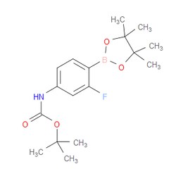 Aobchem&nbsp;4-(BOC-Amino)-2-fluorophenylboronic acid pinacol ester | ≥95% | CAS 1256256-45-7 | C17H25BFNO4 | 1g