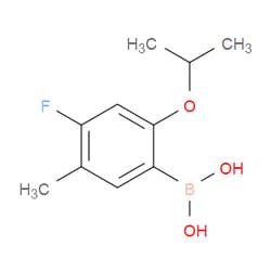 Aobchem&nbsp;4-Fluoro-2-isopropoxy-5-methylphenylboronic acid | ≥97% | CAS 2096336-36-4 | C10H14BFO3 | 5g