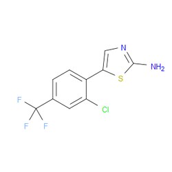 Aobchem&nbsp;5-(2-Chloro-4-(trifluoromethyl)phenyl)thiazol-2-amine | ≥97% | CAS 2734777-48-9 | C10H6ClF3N2S | 250mg