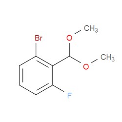 Aobchem&nbsp;1-Bromo-2-(dimethoxymethyl)-3-fluorobenzene | ≥97% | CAS 1393442-56-2 | C9H10BrFO2 | 5g