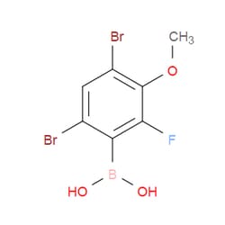 Aobchem&nbsp;(4 6-Dibromo-2-fluoro-3-methoxyphenyl)boronic acid | ≥97% | CAS 2377606-40-9 | C7H6BBr2FO3 | 250mg