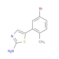 Aobchem&nbsp;5-(5-Bromo-2-methylphenyl)thiazol-2-amine | ≥97% | CAS 2734773-22-7 | C10H9BrN2S | 1g