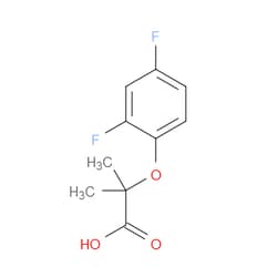 Aobchem&nbsp;2-(2 4-Difluorophenoxy)-2-methylpropanoic acid | ≥95% | CAS 667413-00-5 | C10H10F2O3 | 1g