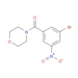 Aobchem&nbsp;(3-Bromo-5-nitrophenyl)(morpholino)methanone | ≥95% | CAS 941294-19-5 | C11H11BrN2O4 | 1g