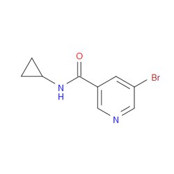 Aobchem&nbsp;5-Bromo-N-cyclopropylnicotinamide | ≥97% | CAS 385382-48-9 | C9H9BrN2O | 5g