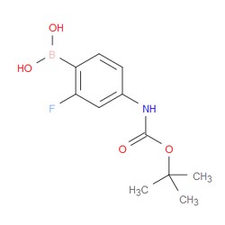 Aobchem&nbsp;(4-((Tert-butoxycarbonyl)amino)-2-fluorophenyl)boronic acid | ≥97% | CAS 1415960-56-3 | C11H15BFNO4 | 1g