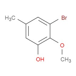 Aobchem&nbsp;3-Bromo-2-methoxy-5-methylphenol | ≥97% | CAS 137639-64-6 | C8H9BrO2 | 250mg