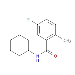 Aobchem&nbsp;N-Cyclohexyl-5-fluoro-2-methylbenzamide | ≥97% | CAS 1455782-83-8 | C14H18FNO | 1g