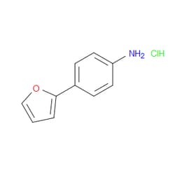Aobchem&nbsp;4-(Furan-2-yl)aniline hydrochloride | ≥97% | CAS 1170462-44-8 | C10H10ClNO | 500mg
