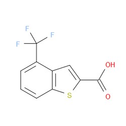 Aobchem&nbsp;4-(Trifluoromethyl)benzo[b]thiophene-2-carboxylic acid | ≥97% | CAS 826995-55-5 | C10H5F3O2S | 5g