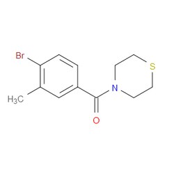 Aobchem&nbsp;Methanone  (4-bromo-3-methylphenyl)-4-thiomorpholinyl- | ≥97% | CAS 1713436-27-1 | C12H14BrNOS | 1g