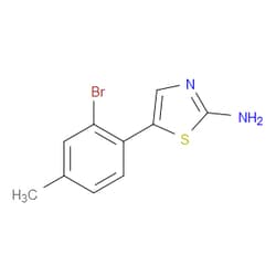 Aobchem&nbsp;5-(2-Bromo-4-methylphenyl)thiazol-2-amine | ≥97% | CAS 1602992-75-5 | C10H9BrN2S | 500mg