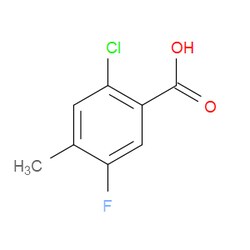 Aobchem&nbsp;2-Chloro-5-fluoro-4-methylbenzoic acid | ≥97% | CAS 103877-61-8 | C8H6ClFO2 | 500mg