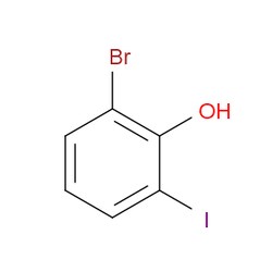 Aobchem&nbsp;2-Bromo-6-iodophenol | ≥97% | CAS 2040-86-0 | C6H4BrIO | 500mg