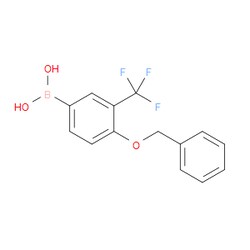 Aobchem&nbsp;4-(Benzyloxy)-3-(trifluoromethyl)phenylboronic acid | ≥97% | CAS 1245014-05-4 | C14H12BF3O3 | 5g