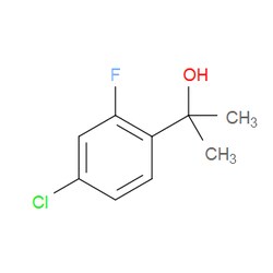 Aobchem&nbsp;2-(4-Chloro-2-fluorophenyl)propan-2-ol | ≥97% | CAS 1537457-36-5 | C9H10ClFO | 5g