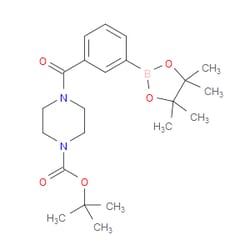Aobchem&nbsp;3-(4-Boc-piperazine-1-carbonyl)phenylboronic acid pinacol ester | ≥95% | CAS 883738-41-8 | C22H33BN2O5 | 500mg