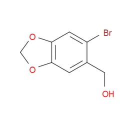 Aobchem&nbsp;(6-Bromo-1 3-benzodioxol-5-yl)methanol | ≥95% | CAS 6642-34-8 | C8H7BrO3 | 1g