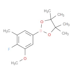 Aobchem&nbsp;4-Fluoro-3-methoxy-5-methylphenylboronic acid pinacol ester | ≥97% | CAS 2121514-30-3 | C14H20BFO3 | 250mg