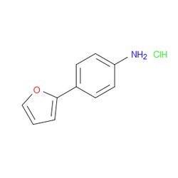 Aobchem&nbsp;4-(Furan-2-yl)aniline hydrochloride | ≥97% | CAS 1170462-44-8 | C10H10ClNO | 250mg