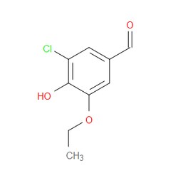 Aobchem&nbsp;3-Chloro-5-ethoxy-4-hydroxybenzaldehyde | ≥97% | CAS 70842-33-0 | C9H9ClO3 | 1g