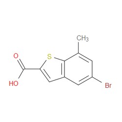 Aobchem&nbsp;5-Bromo-7-methylbenzo[b]thiophene-2-carboxylic acid | ≥95% | CAS 1935615-20-5 | C10H7BrO2S | 500mg