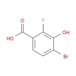 Aobchem&nbsp;4-Bromo-2-fluoro-3-hydroxybenzoic acid | ≥97% | CAS 91659-03-9 | C7H4BrFO3 | 1g